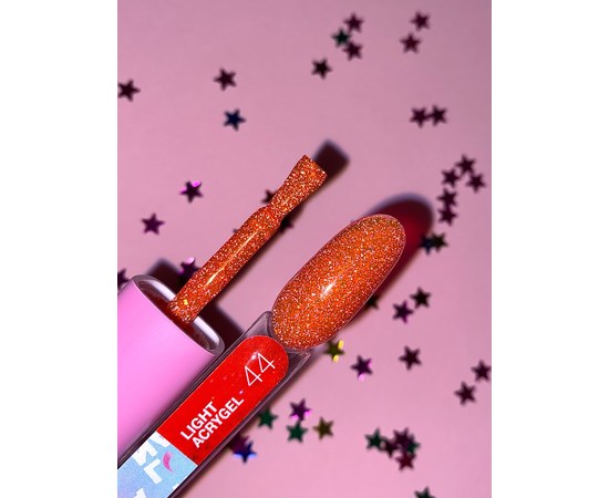 Изображение 2 Жидкий гель моделирующий для ногтей LUNAMoon Light Acrygel №44, 13 мл, Объем (мл, г): 13, Вариант: 44, Цвет: Красный