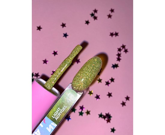 Изображение 2 Жидкий гель моделирующий для ногтей LUNAMoon Light Acrygel №43, 13 мл, Объем (мл, г): 13, Вариант: 43, Цвет: Желтый