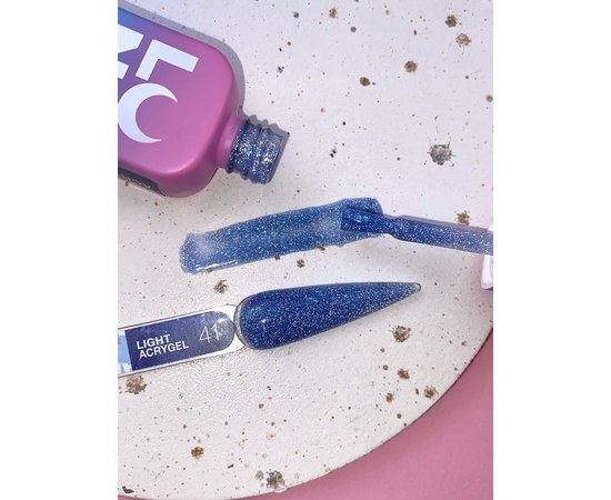 Зображення 6 Рідкий гель моделюючий для нігтів LUNAMoon Light Acrygel №41, 13 мл, Об'єм (мл, г): 13, Варіант: 41, Колір: Синій
