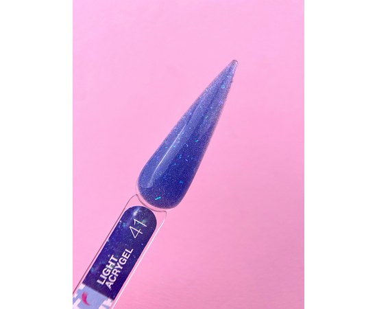 Зображення 5 Рідкий гель моделюючий для нігтів LUNAMoon Light Acrygel №41, 13 мл, Об'єм (мл, г): 13, Варіант: 41, Колір: Синій