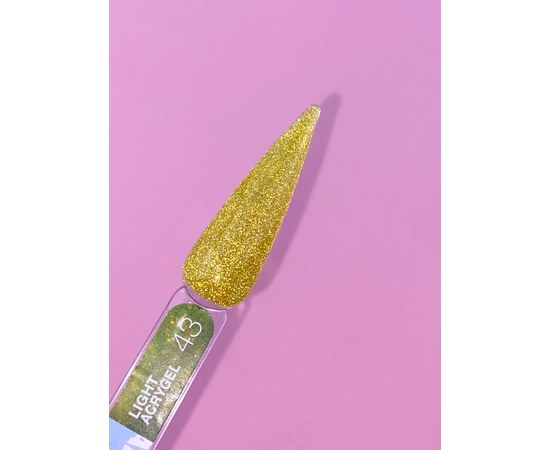 Изображение 4 Жидкий гель моделирующий для ногтей LUNAMoon Light Acrygel №43, 13 мл, Объем (мл, г): 13, Вариант: 43, Цвет: Желтый
