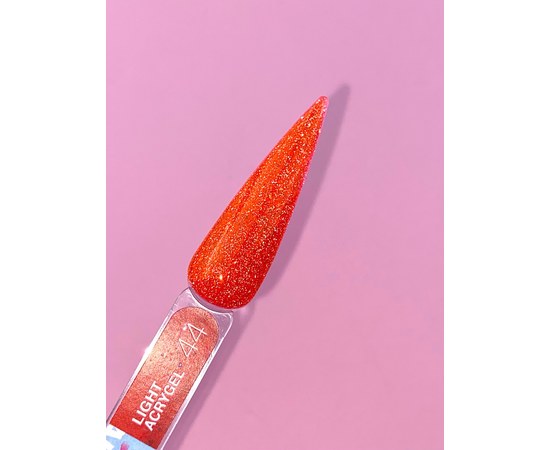 Изображение 4 Жидкий гель моделирующий для ногтей LUNAMoon Light Acrygel №44, 13 мл, Объем (мл, г): 13, Вариант: 44, Цвет: Красный