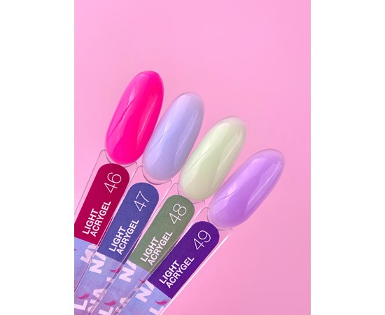 Изображение 2 Жидкий гель моделирующий для ногтей LUNAMoon Light Acrygel №49, 13 мл, Объем (мл, г): 13, Вариант: 49, Цвет: Фиолетовый