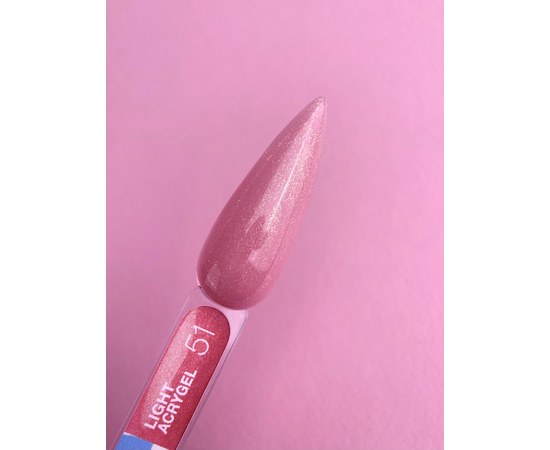 Изображение 3 Жидкий гель моделирующий для ногтей LUNAMoon Light Acrygel №51, 13 мл, Объем (мл, г): 13, Вариант: 51, Цвет: Персиковый