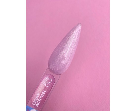 Изображение 3 Жидкий гель моделирующий для ногтей LUNAMoon Light Acrygel №53, 13 мл, Объем (мл, г): 13, Вариант: 53, Цвет: Розовый