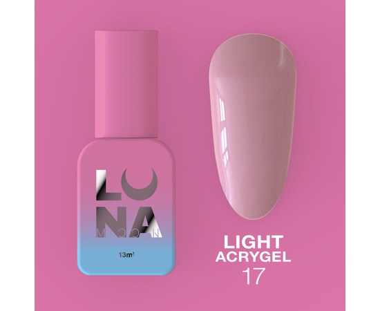 Изображение  Жидкий гель моделирующий для ногтей LUNAMoon Light Acrygel №17, 13 мл, Объем (мл, г): 13, Цвет №: 17, Цвет: Фиолетовый