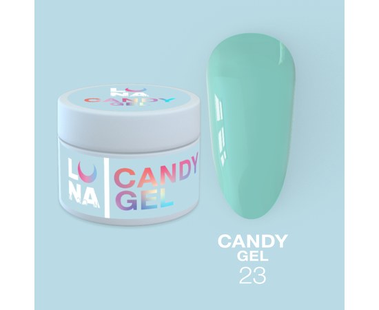 Изображение 11 Gel for nail extension LUNAMoon Candy Gel No. 23, 15 ml, Volume (ml, g): 15, Options: 23, Color: Green