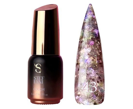 Изображение  Gel polish Steffani Color Gel polish No. 043, 5 ml, Volume (ml, g): 5, Color No.: 43