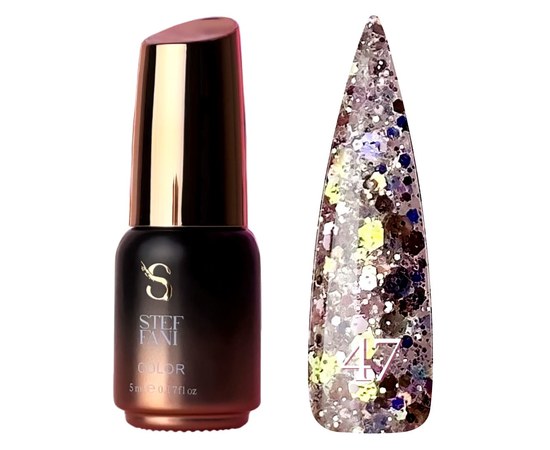 Изображение  Gel polish Steffani Color Gel polish No. 047, 5 ml, Volume (ml, g): 5, Color No.: 47