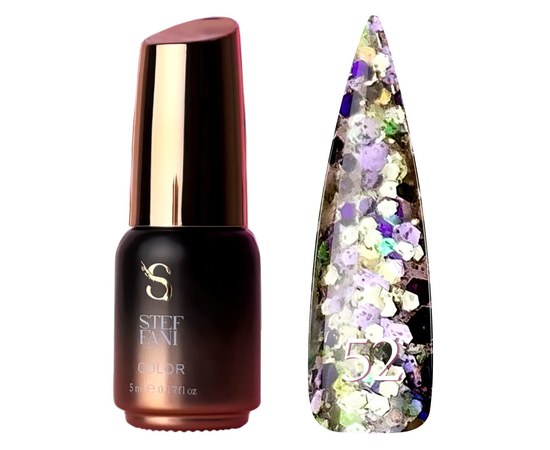 Изображение  Gel polish Steffani Color Gel polish No. 052, 5 ml, Volume (ml, g): 5, Color No.: 52