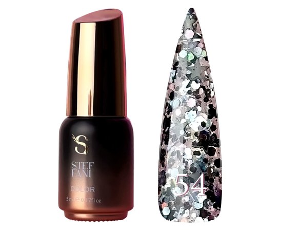 Изображение  Gel polish Steffani Color Gel polish No. 054, 5 ml, Volume (ml, g): 5, Color No.: 54