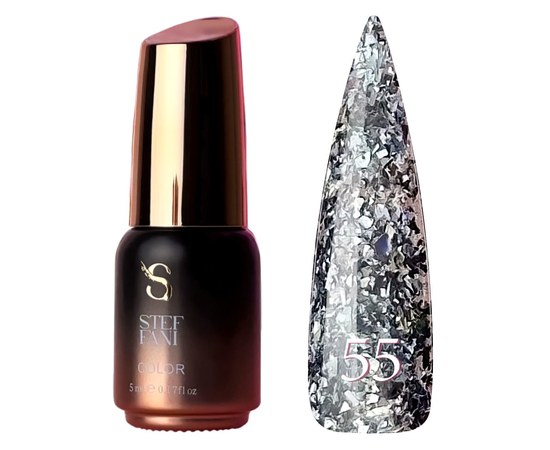 Изображение  Gel polish Steffani Color Gel polish No. 055, 5 ml, Volume (ml, g): 5, Color No.: 55