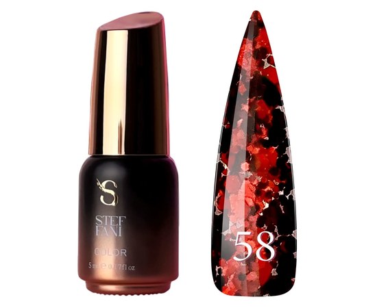 Изображение  Gel polish Steffani Color Gel polish No. 058, 5 ml, Volume (ml, g): 5, Color No.: 58