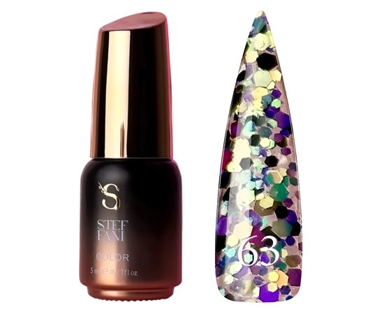 Изображение  Gel polish Steffani Color Gel polish No. 063, 5 ml, Volume (ml, g): 5, Color No.: 63