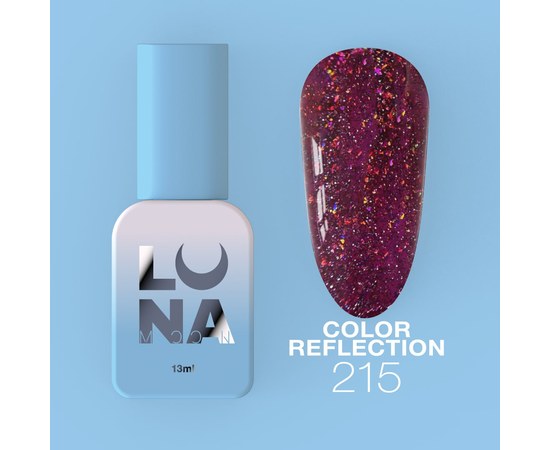 Изображение  Gel polish LUNAMoon Color Reflection No. 215, 13 ml, Volume (ml, g): 13, Color No.: 215