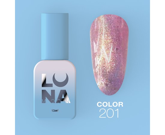 Изображение  Gel polish LUNAMoon Color No. 201, 13 ml, Volume (ml, g): 13, Color No.: 201