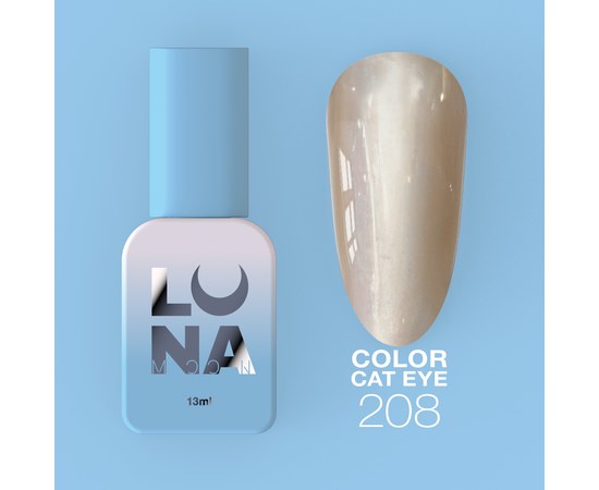 Изображение  Gel polish LUNAMoon Color Cat Eye No. 208, 13 ml, Volume (ml, g): 13, Color No.: 208