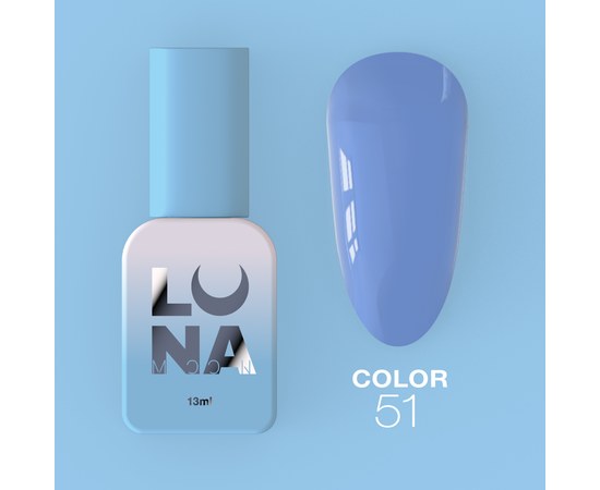 Изображение  Gel polish LUNAMoon Color No. 51, 13 ml, Volume (ml, g): 13, Color No.: 51