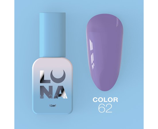 Изображение  Gel polish LUNAMoon Color No. 62, 13 ml, Volume (ml, g): 13, Color No.: 62