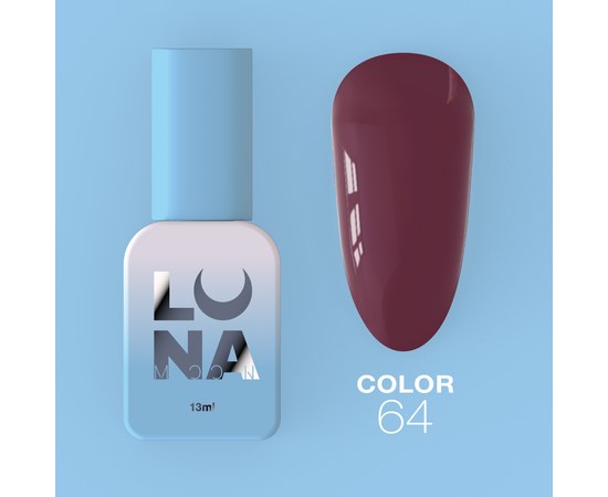 Изображение  Gel polish LUNAMoon Color No. 64, 13 ml, Volume (ml, g): 13, Color No.: 64