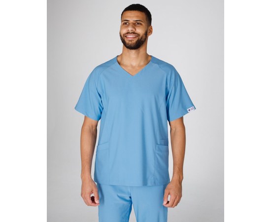 Изображение 4 Medical men's suit Arizona light blue s. 54, "WHITE COAT" 482-333-924, Size: 54, Color: blue light
