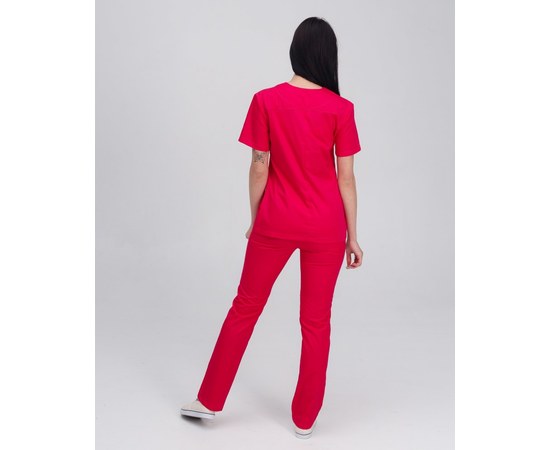 Изображение 2 Medical women's suit Topaz raspberry s. 42, "WHITE COAT" 137-331-705, Size: 42, Color: crimson