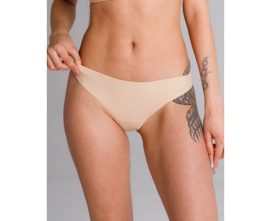 Изображение  Women's underpants Brazilian Comfort beige s. L, "WHITE COAT" 491-367-901, Size: L, Color: beige