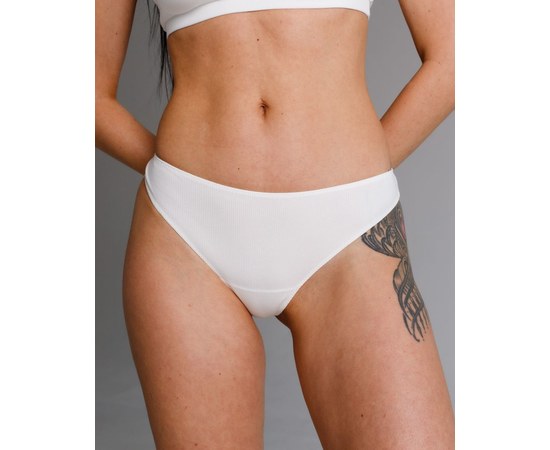 Изображение  Women's underpants brazilian comfort milk r. XL, "WHITE COAT" 491-370-901, Size: XL, Color: lactic