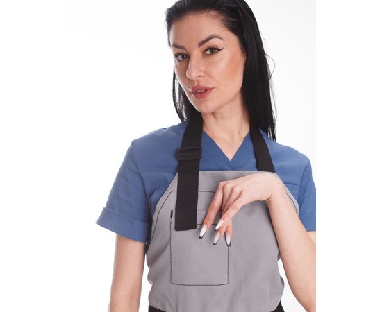 Изображение 8 Professional waterproof apron Florence gray, "WHITE COAT" 173-328-909