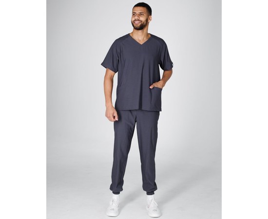 Изображение  Medical men's suit Arizona graphite s. 46, "WHITE COAT" 482-503-924, Size: 46, Color: graphite