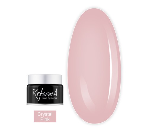 Изображение  Liquid nail gel ReformA Liquid Gel 50 ml, Crystal Pink, Volume (ml, g): 50, Color No.: Crystal Pink
