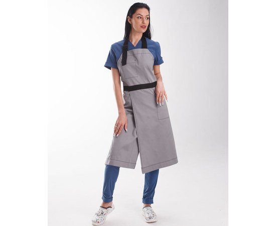 Изображение 3 Professional waterproof apron Florence gray, "WHITE COAT" 173-328-909