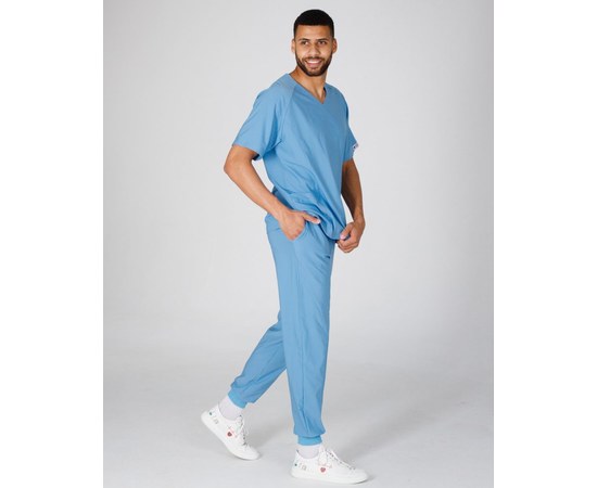 Изображение 2 Medical men's suit Arizona light blue s. 54, "WHITE COAT" 482-333-924, Size: 54, Color: blue light