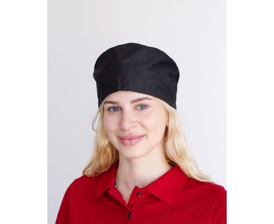 Изображение  Medical classic cap with ties black, "WHITE COAT" 449-321-704, Color: black