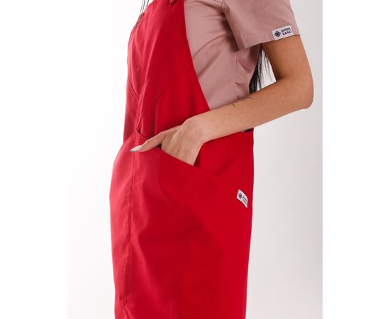Изображение  Professional waterproof apron Trieste red, "WHITE COAT" 173-339-912