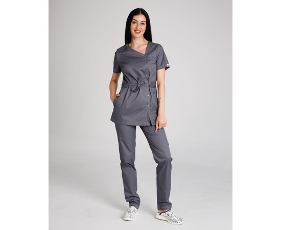 Изображение  Medical women's suit Naomi dark gray s. 40, "WHITE COAT" 331-408-679, Size: 40, Color: dark grey