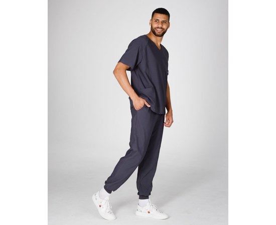 Изображение 2 Medical men's suit Arizona graphite s. 46, "WHITE COAT" 482-503-924, Size: 46, Color: graphite