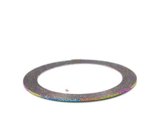 Изображение  Scotch - tape for decorating nails, 1 mm - rainbow sand