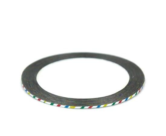 Изображение  Скотч - лента для декора ногтей, 1 мм — разноцветная