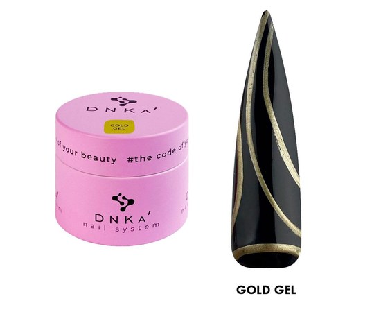 Изображение  Gel paint DNKa Gold Gel, 5 ml