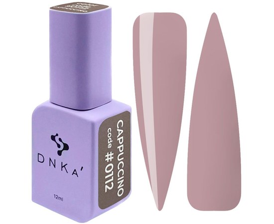 Изображение  Gel nail polish DNKa Color No. 0112 Cappuccino, 12 ml, Volume (ml, g): 12, Color No.: 0112