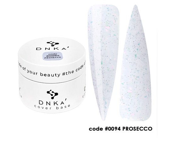 Изображение  Camouflage base for gel polish DNKa Cover Base No. 0094 Prosecco, 30 ml, Volume (ml, g): 30, Color No.: 0094