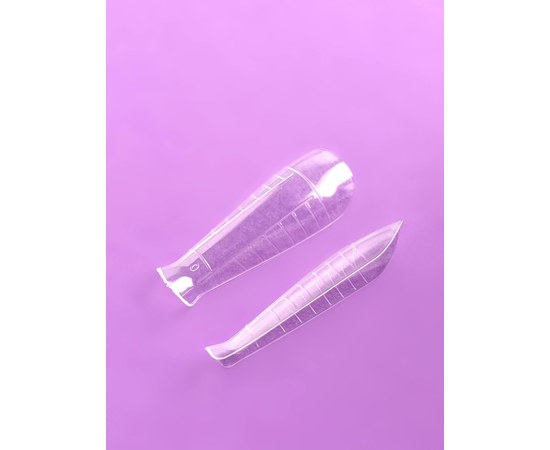 Изображение 2 Верхние формы для наращивания ногтей миндаль короткий DNKa Top Nail Forms Short Almond, 120 шт