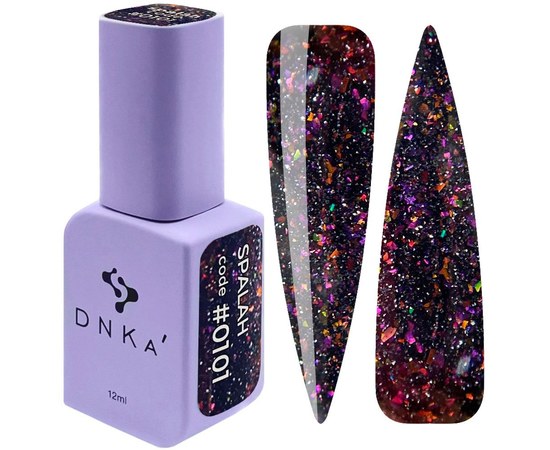 Изображение  Reflective nail gel polish DNKa Spalah No. 0101, 12 ml, Volume (ml, g): 12, Color No.: 0101