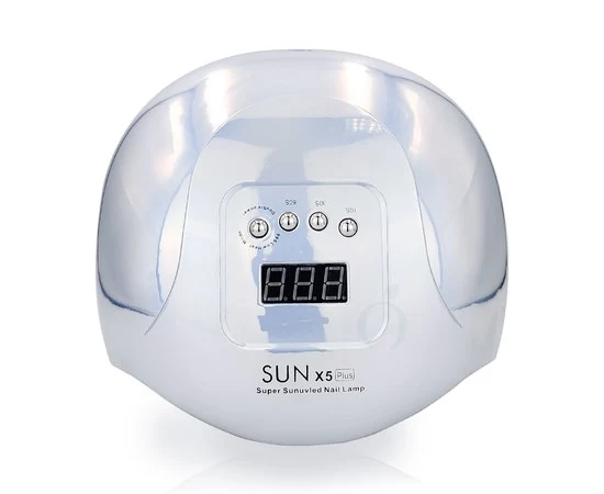 Изображение 2 Lamp for manicure LED/UV Sun X5 Plus 54 W silver holographic