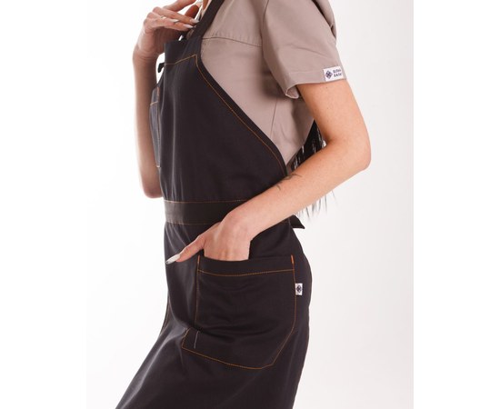 Изображение 8 Professional waterproof apron Florence black, "WHITE COAT" 173-321-909