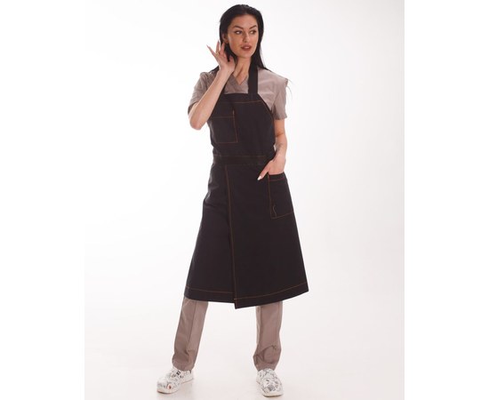 Изображение 7 Professional waterproof apron Florence black, "WHITE COAT" 173-321-909
