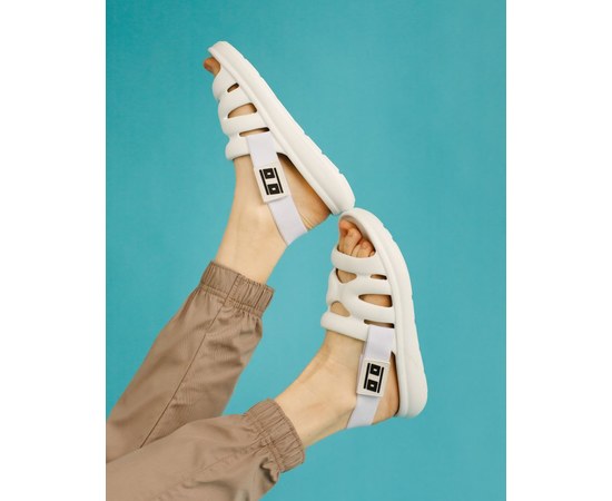 Изображение  Medical women's sandals Eva white s. 36, "WHITE COAT" 496-324-929, Size: 36, Color: white