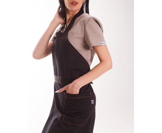 Изображение  Professional waterproof apron Florence black, "WHITE COAT" 173-321-909