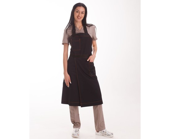 Изображение 4 Professional waterproof apron Florence black, "WHITE COAT" 173-321-909